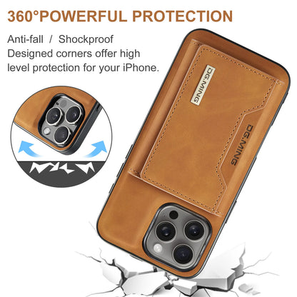 Luxury Magnetic Leather Wallet Case with Magnet Kickstand Money Card Holder Cover for Iphone