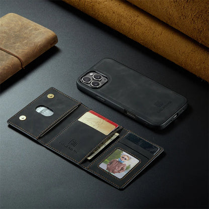 Luxury Magnetic Leather Wallet Case with Magnet Kickstand Money Card Holder Cover for Iphone