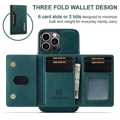 Luxury Magnetic Leather Wallet Case with Magnet Kickstand Money Card Holder Cover for Iphone